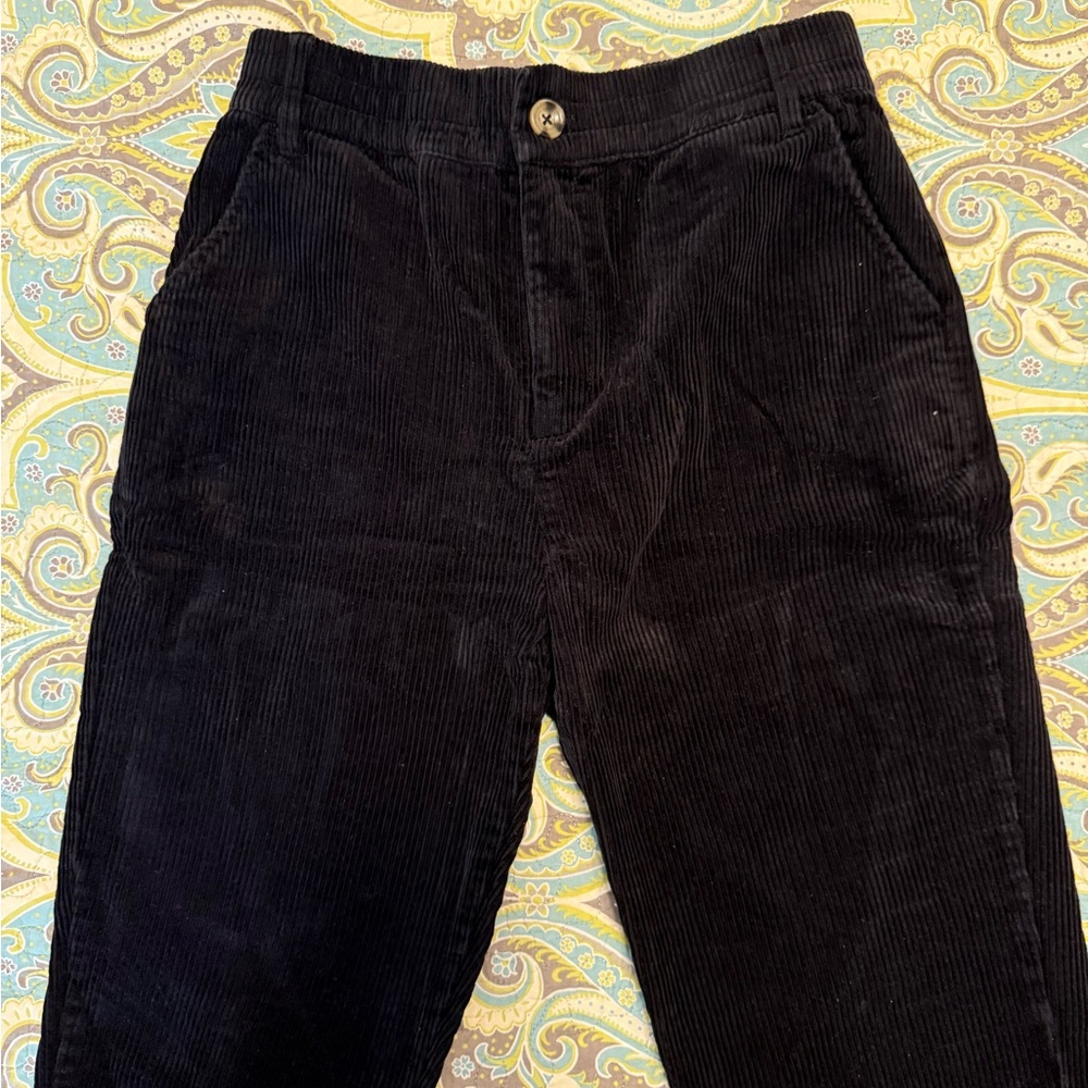 Forever21 Black Corduroy High Rise Pants Size M
